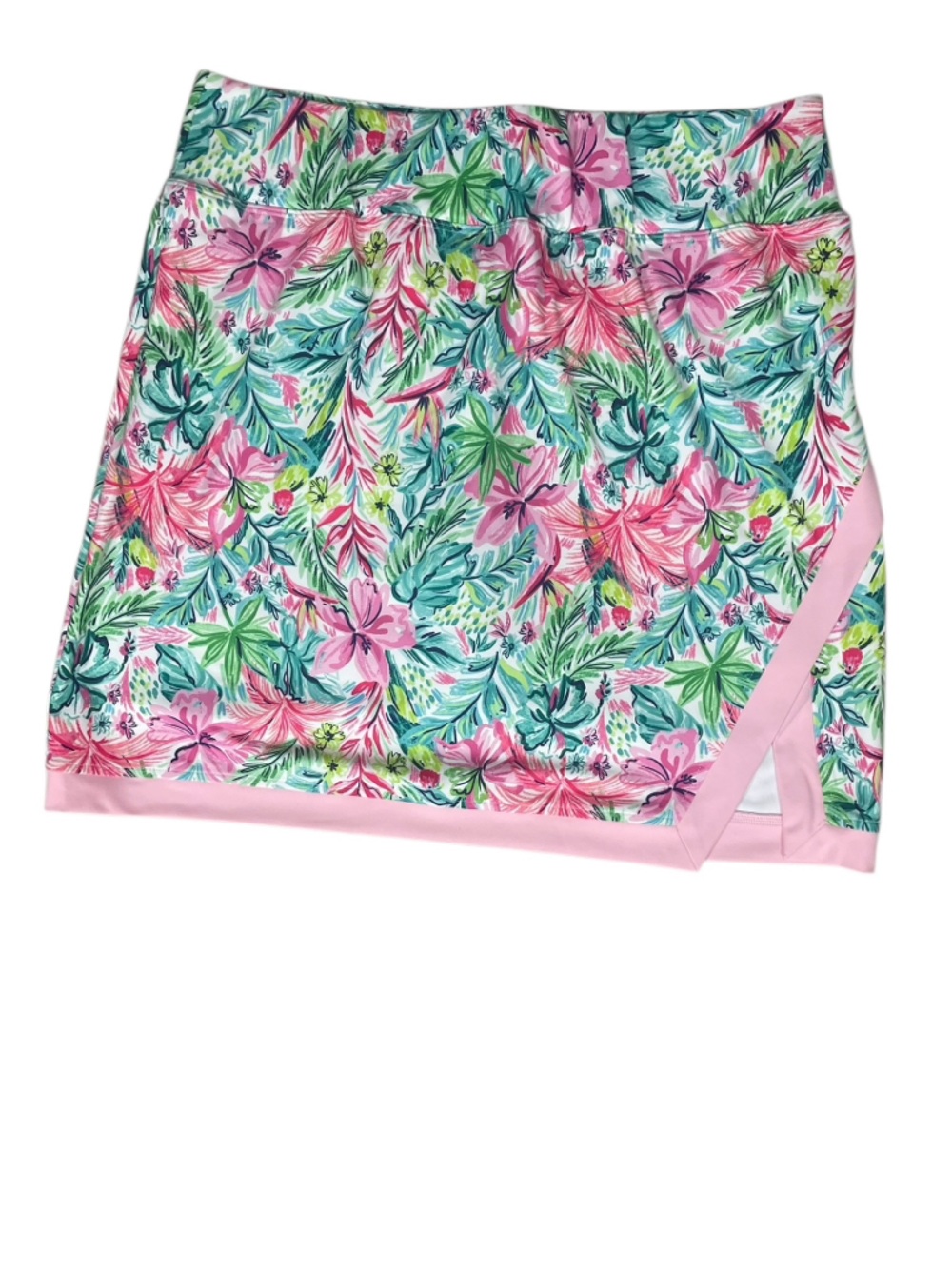 Stella Parker Tummy Control Side Split Floral Pink Athletic Skort (M) NWT - Picture 2 of 11